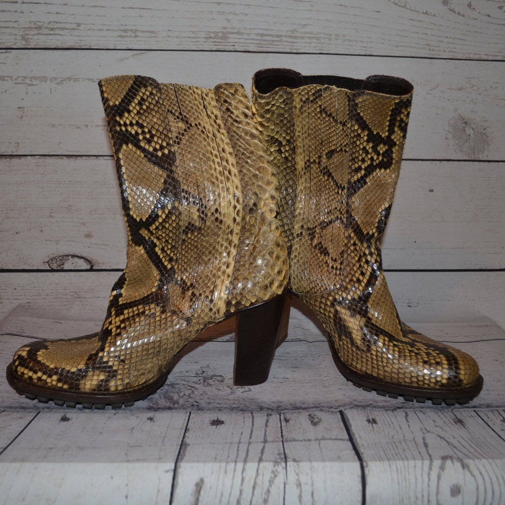 Rocco P. Vero Cuoio Python Snake Boot Vintage 37.5 - image 2
